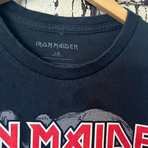 Retro Iron Maiden The Number Of The Beat men’s Metal  size Large T-shirt. - Picture 5 of 6